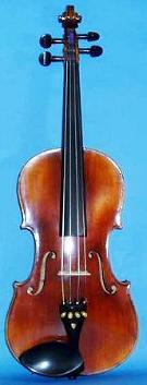 Picture of the front of an old violin - the Violin Company