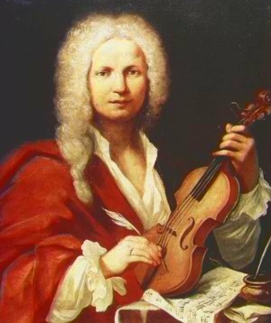 Picture of Vivaldi holding a violin